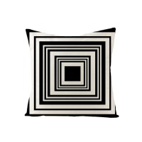 Hostecco Waterproof Geometric Pillow Covers 18X18 Inch Set Of 4 Boho Black And White Pillow Cases Outdoor Decorative Cushion Cases For Sofa Patio Garden