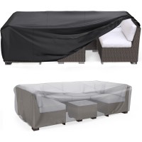 Patio Furniture Set Cover Waterproof, Mrrihand Outdoor Sectional Sofa Set Cover Heavy Duty 600D Table And Chair Set Cover 78