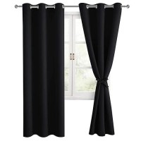 Hiasan Blackout Curtains For Bedroom 38 X 84 Inches Long Thermal Insulated Light Blocking Window Curtains For Living Room