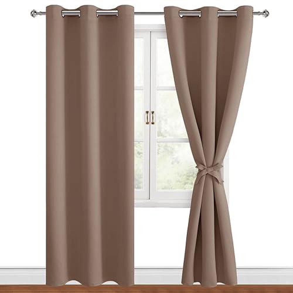 Hiasan Blackout Curtains For Bedroom 38 X 84 Inches Long Thermal Insulated Light Blocking Window Curtains For Living Room