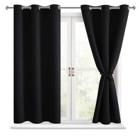 Hiasan Blackout Curtains For Bedroom Light Blocking Noise Reducing Window Curtains For Living Room 2 Drape Panels Sewn With