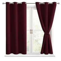 Hiasan Short Blackout Curtains For Bedroom Thermal Insulated Light Blocking Window Curtains For Living Room Christmas Decor