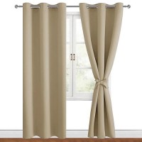 Hiasan Blackout Curtains For Bedroom 38 X 84 Inches Long Thermal Insulated Light Blocking Window Curtains For Living Room