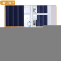 Hiasan Blackout Curtains For Bedroom 38 X 84 Inches Long Thermal Insulated Light Blocking Window Curtains For Living Room