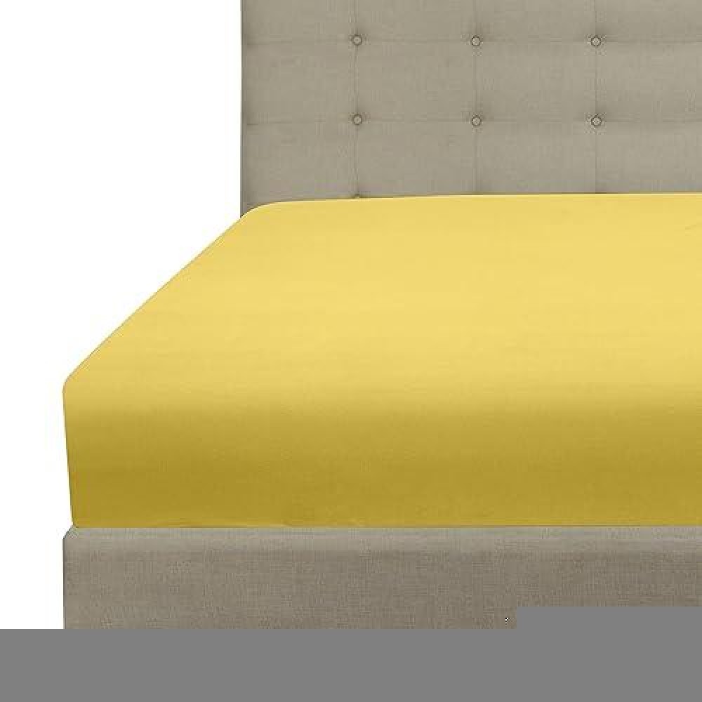 Royale Linens Fitted Sheet Queen Brushed Hotel Quality 1800 Soft Wrinkle Fade Resistant Bottom Sheet Deep Pocket Stretch