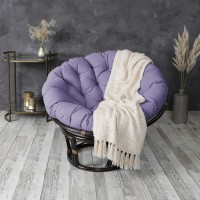Mozaic Home Papasan Cushion, 48 In X 48 In X 4 In, Lavender