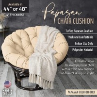 Mozaic Home Papasan Cushion, 48 In X 48 In X 4 In, Khaki