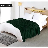 Utopia Bedding Forest Green Fleece Blanket Full Size Lightweight Fuzzy Soft Antistatic Microfiber Bed Blanket 90X84 Inch