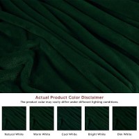 Utopia Bedding Forest Green Fleece Blanket Full Size Lightweight Fuzzy Soft Antistatic Microfiber Bed Blanket 90X84 Inch