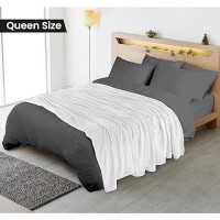 Utopia Bedding White Fleece Blanket Queen Size Lightweight Fuzzy Soft Antistatic Microfiber Bed Blanket 90X90 Inch