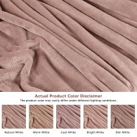 Utopia Bedding Rose Pink Fleece Blanket King Size Lightweight Fuzzy Soft Antistatic Microfiber Bed Blanket 90X102 Inch