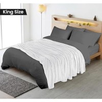 Utopia Bedding White Fleece Blanket King Size Lightweight Fuzzy Soft Antistatic Microfiber Bed Blanket 90X102 Inch