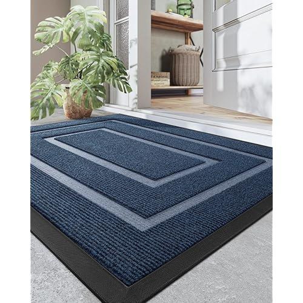 Dexi Door Mat Heavy Duty Outdoor Indoor Doormat Stain And Fade Resistant Non Slip Front Door Mats Patio Entryway Floor Mat 2