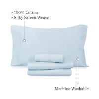 Martha Stewart 100% Cotton King Sheet Set - 4 Piece  Soft  Smooth  Durable  Easy Care  16