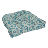 Blazing Needles Premium Outdoor Rounded Back Chair Cushion, 19