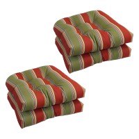 Blazing Needles Outdoor Rounded Back Chair Cushion, 19