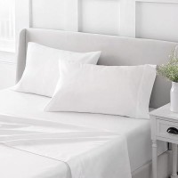 Martha Stewart 100% Cotton Queen Sheet Set - 4 Piece  Soft  Smooth  Durable  Easy Care  16