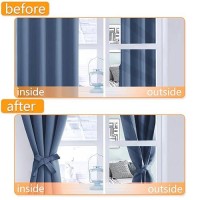 Hiasan Blackout Curtains For Bedroom 38 X 63 Inches Length Thermal Insulated Light Blocking Window Curtains For Living Room