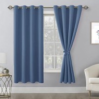 Hiasan Blackout Curtains For Bedroom 52 X 63 Inches Length Thermal Insulated Light Blocking Window Curtains For Living Room