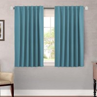 Hversailtex Blackout Curtains Thermal Insulated Window Treatment Panels Room Darkening Blackout Drapes For Living Room Back Tab