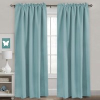 Hversailtex Blackout Curtains Thermal Insulated Window Treatment Panels Room Darkening Blackout Drapes For Living Room Back Tab