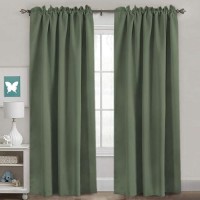 Hversailtex Blackout Curtains Thermal Insulated Window Treatment Panels Room Darkening Blackout Drapes For Living Room Back Tab