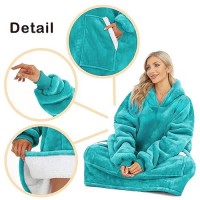 Kipswiza Wearable Blanket Hoodie Oversized Sweatshirt Blankets For Women Men Cozy Warm Hooded Blanket For Adult Teen One Siz