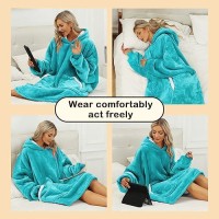 Kipswiza Wearable Blanket Hoodie Oversized Sweatshirt Blankets For Women Men Cozy Warm Hooded Blanket For Adult Teen One Siz