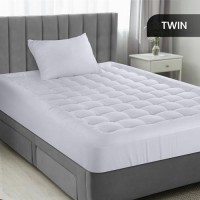 Utopia Bedding Twin Mattress Pad Quilted Fitted Premium Mattress Protector Deep Pocket Mattress Cover Stretches Up To 16 Inche