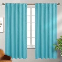 Bgment Rod Pocket And Back Tab Blackout Curtains For Bedroom Thermal Insulated Room Darkening Curtains For Living Room 2 Wind