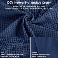 Phf 100 Cotton Waffle Weave Blanket Oversized King Size 120X 120 Washed Soft Lightweight Breathable Oversize Huge Perfect