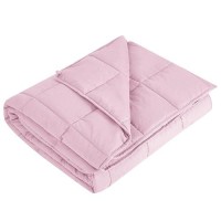 Lagraty Weighted Blanket 40X60 7Lbs Cooling Breathable Heavy Blanket Microfiber Material With Glass Beads Small Blanket F