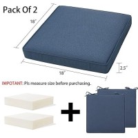 Magpie Fabrics 18X18X25 Square Corner Seat Cushion 2 Pack Indooroutdoor Waterproof Weather Resistant Universal Seat Cu