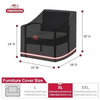 Turtle Life Patio Chair Cover Heavy Duty Durable Waterproof Outdoor Lawn Armchair Deep Single Sofa Cover Antifading Cover For