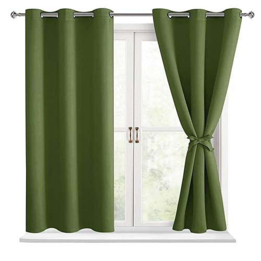 Hiasan Christmas Blackout Curtains For Bedroom Thermal Insulated Energy Saving Window Curtains For Living Room 2 Drape Pane