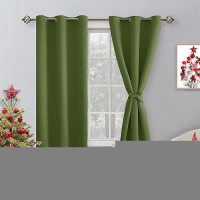 Hiasan Christmas Blackout Curtains For Bedroom Thermal Insulated Energy Saving Window Curtains For Living Room 2 Drape Pane