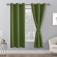 Hiasan Room Darkening Curtains For Bedroom Noise Reducing Energy Saving Blackout Window Curtain Panels Sewn With Tiebacks Se