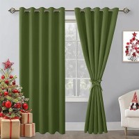 Hiasan Christmas Blackout Curtains For Bedroom 60 X 84 Inches Long Thermal Insulated Energy Saving Window Curtains For Livi