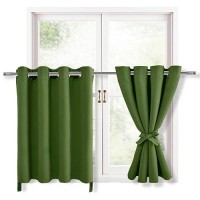 Hiasan Christmas Rv Blackout Curtains For Bedroom 52 X 36 Inches Long Thermal Insulated Energy Saving Window Curtains For L