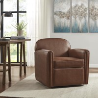 Archer Faux Leather 360 Degree Swivel Arm chair(D0102H5SFQ8)