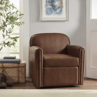 Archer Faux Leather 360 Degree Swivel Arm chair(D0102H5SFQ8)