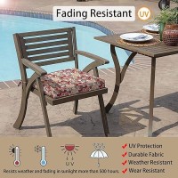 Magpie Fabrics Patio Square Chair Cushions 18X18X25 With Ties 2 Pack Waterproof Weather Resistant Indooroutdoor Univer