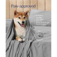 Rest Evercool Cooling Sheet Set Queen Size Light Gray Breathable Bed Sheets For Hot Sleeper And Night Sweats With Pillowcas