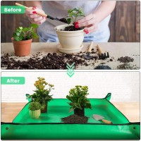 Extra Large Waterproof Potting Mat For Indoor Plant Transplanting And Mess Control Table Top Potting Tray Repotting Mat Birthda