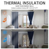 Jiuzhen Short Curtains Kitchen Half Window Blackout Curtains With 2 Tiebacks Thermal Insulated Curtains 2 Panels Rod Pocket Cu