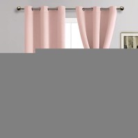 Jiuzhen Blackout Curtains With Tiebacks Thermal Insulated Light Blocking And Noise Reducing Grommet Curtain Drapes For Bedroo