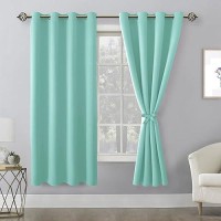 Hiasan Blackout Curtains For Bedroom 52 X 63 Inches Length Thermal Insulated Energy Saving Window Curtains For Living Room