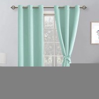 Hiasan Blackout Curtains For Bedroom 42 X 84 Inches Long Thermal Insulated Energy Saving Window Curtains For Living Room 2