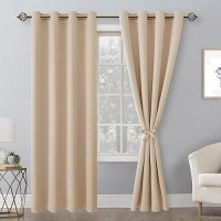 Hiasan Blackout Curtains For Bedroom 52 X 96 Inches Long Thermal Insulated Energy Saving Window Curtains For Living Room 2