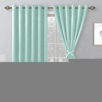 Hiasan Room Darkening Curtains For Bedroom 70 X 63 Inches Thermal Insulated Energy Saving Window Drapes For Living Roomdor